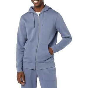 Full-Zip Washed Fleece Hoodie